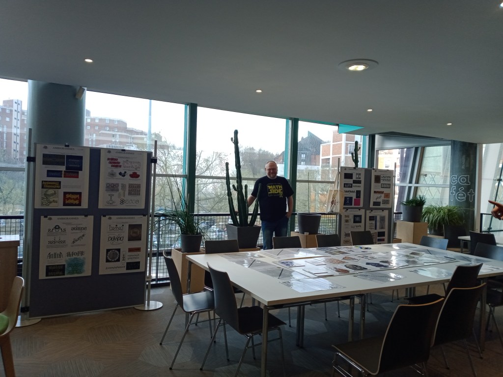 ANIMATION SUR LES AMBIGRAMMES AU FORUM DES SCIENCES LE 14 MARS 2026